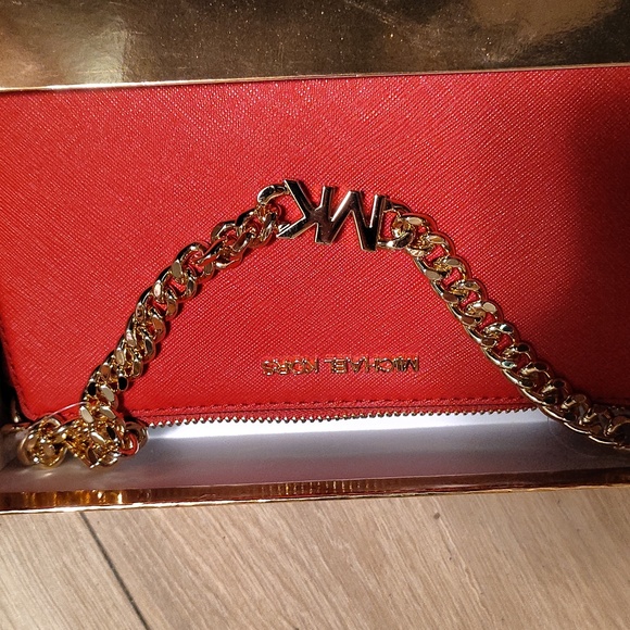 Michael Kors Vibrant Red Women's Wallet - Picture 6 of 6